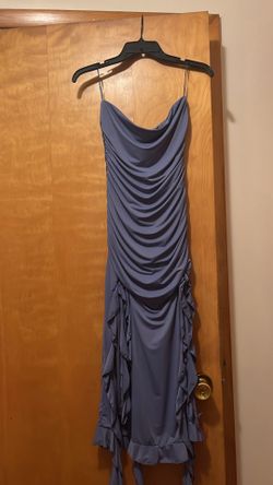 size medium, tube top dress,blue