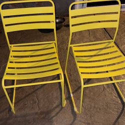 Yellow Patio Chairs Bundle 