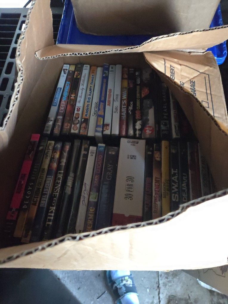 Large box of DV. Ds.