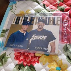 Jeff Bagwell 1997 Fleer Ultra Double Trouble Insert Baseball Card 