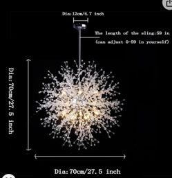 Modern Chandeliers Crystal Firework LED Light Fixture