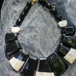 Black  And White  Necklace 