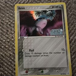 Aron Ex Crystal Guardians Stamped Pokemon Card 