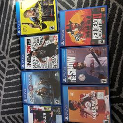 PlayStation PS 4 game bundle of 7 games!