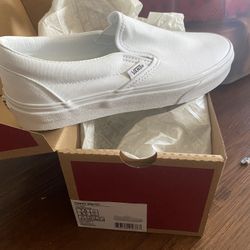 All White Vans $50