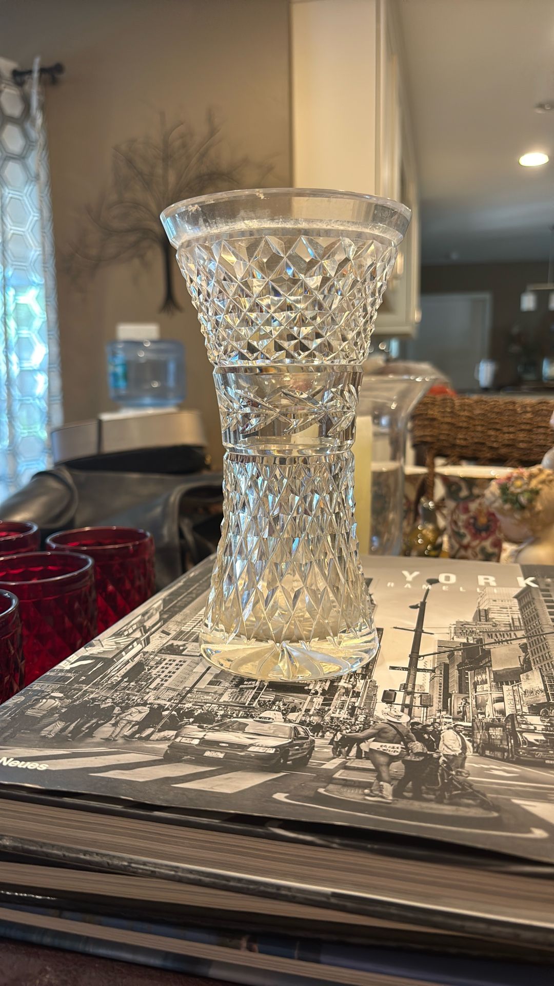 Waterford Glandore Flower Vase 6" Elegant Vintage Crystal