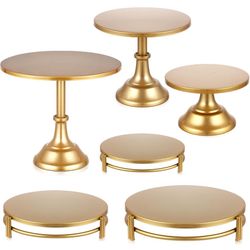 Gold Cake Stand Round