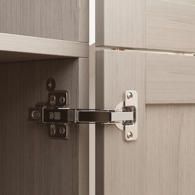 FUFU&GAGA Corner Armoire Wardrobe with Frosted Glass Doors, L-Shaped Closet Cabinet with Shelves and Hanging Rail for Bedroom