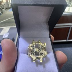 10kt Dollar Sign Ring 