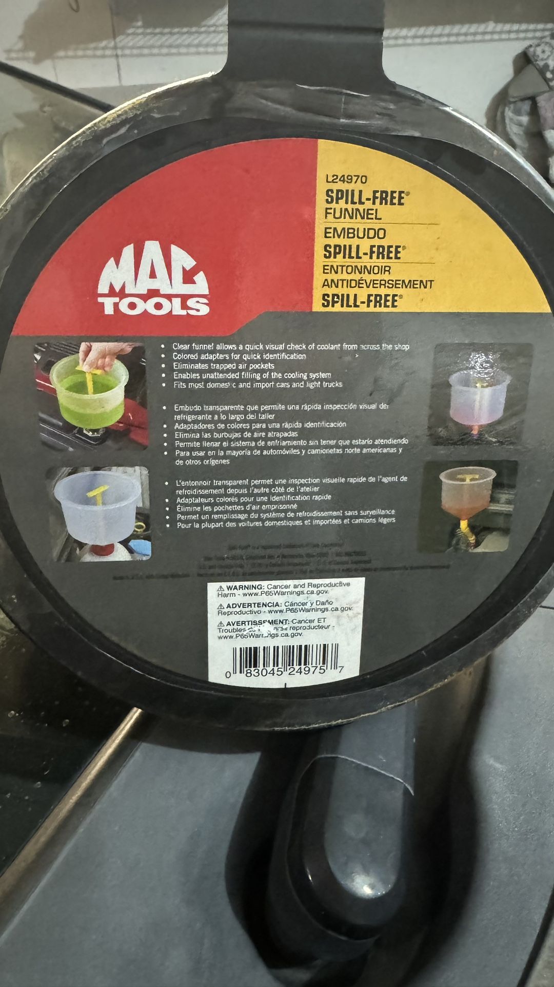 Never Used Mac Tools Spill Free Funnel $40.00. OBO