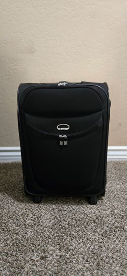 Delsey Black Softside Carry-On Suitcase / Rolling Luggage