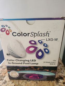 Color splash LED in ground.pool lamp