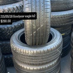 215/55/16 Goodyear Semi New All Four 98 % TREAD LIFE | ❗Ask For Availability / Pregunta Por Disponibilidad ❗|