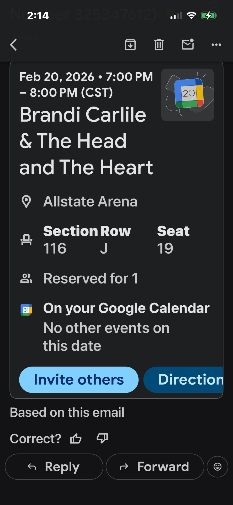 One Brandi Carlile Ticket for Feb. 20 Show At Allstate Arena