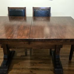 Extendable Solid Wood Dining Table