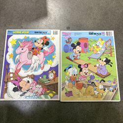 Vintage Disney Baby Puzzles Picture Frame 