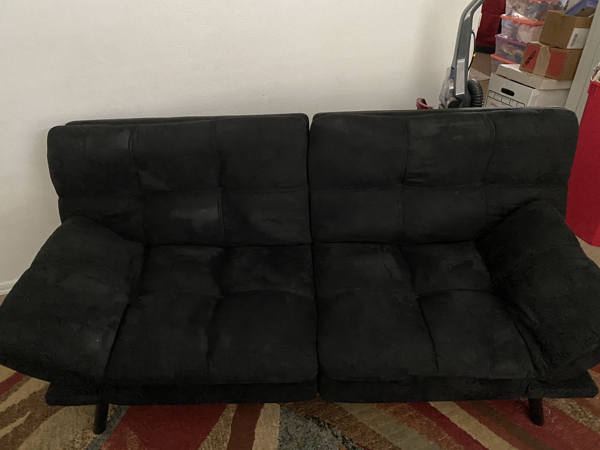 Dark colored futon