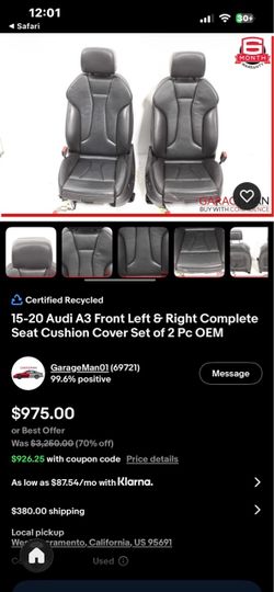 audi seats