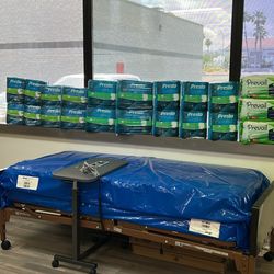 Semi Electric Hospital Bed With Spring Mattress Bundle 