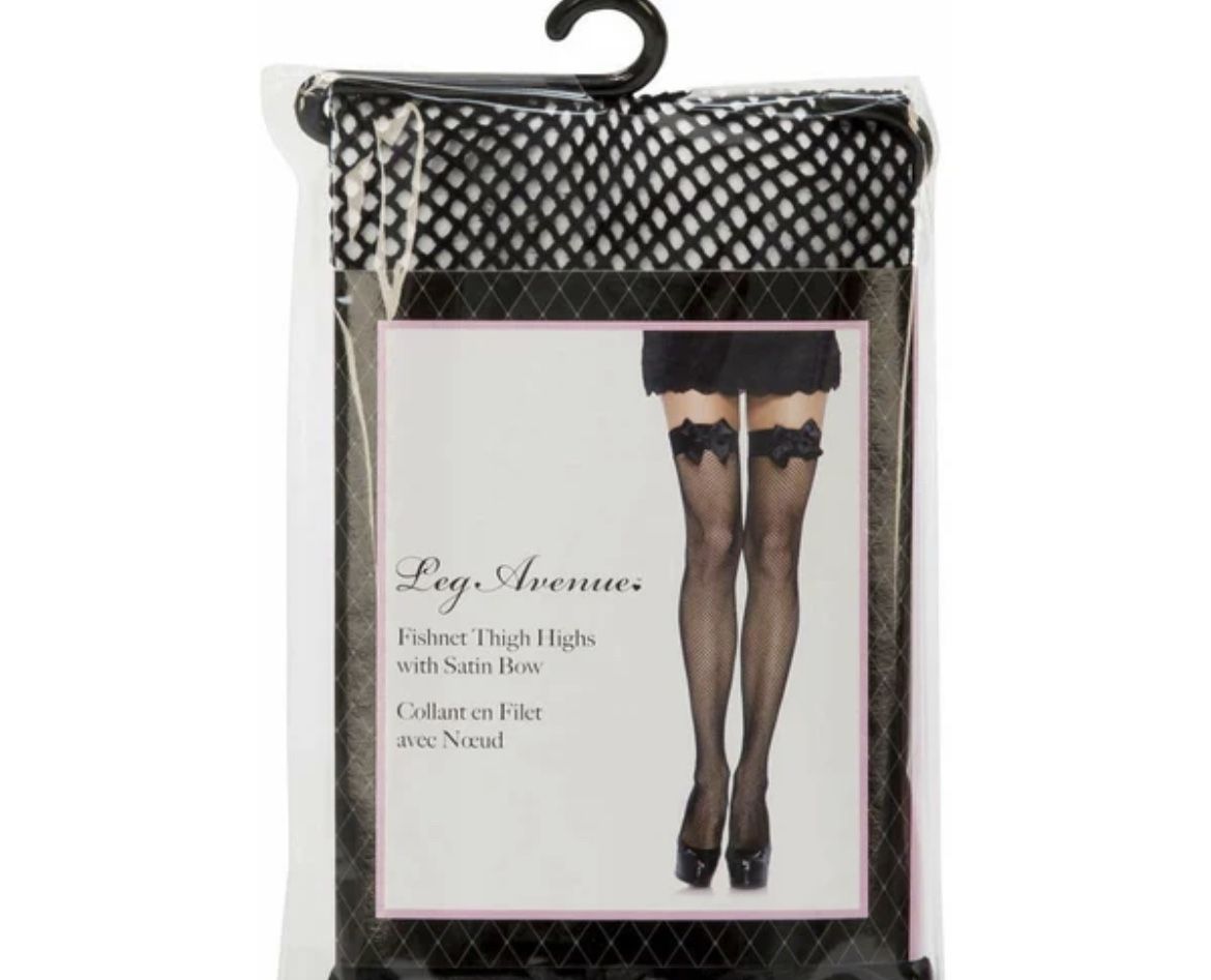 Fishnet Bow Stockings 