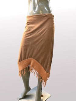 Majé Paris Kenia Asymmetric Skirt - Medium Brown - Made in France Women’s Size Large