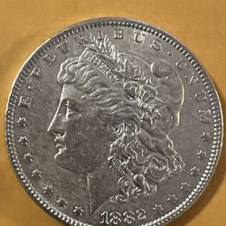 1882O Morgan Silver Dollar AU/UNC