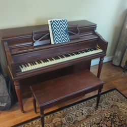 FREE!!  Upright Piano And Bench, FREE!!