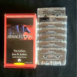 Audio Book UNABRIDGED: Armageddon, The Cosmic Battle of the Ages by Tim LaHaye and Jerry B. Jenkins. 7 cassettes.
 P/