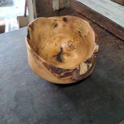 Lathe Turned Wooden Bowl