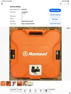 RAMSET -T4 MAG, GAS TOOL, BRAND NEW, NEW MODEL,