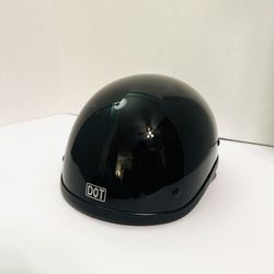 DOT Harley Davidson Half Black Motorcycle Chopper Helmet Men’s Small