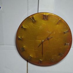 Epoxy Resin Wood Clock Hand Made Echo A Mano 