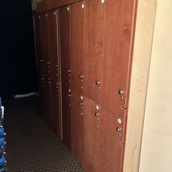 34 Wooden Lockers – $390 for All - or OBO