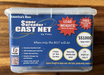 Super Spreader 7’ cast net 3/8” mesh