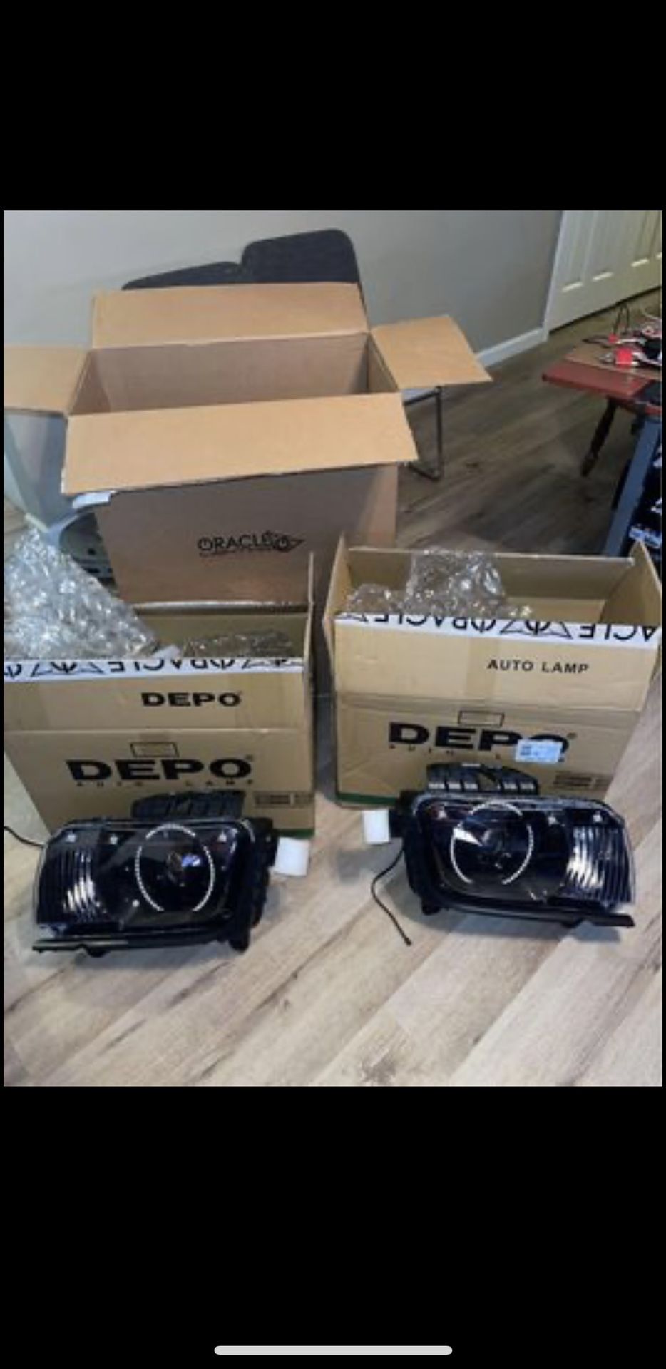 BRAND NEW! Customized 2012 Camaro SS/RS Halo ColorShift Headlights!!!