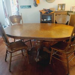 Wood Table Kitchen