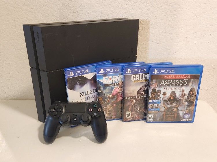 PS4 with Playstation Games