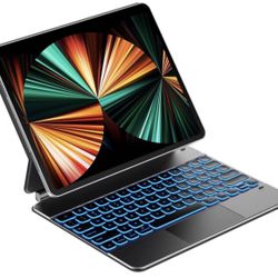 Brand New Typecase Keyboard for iPad Pro 12.9 inch, 2021 5th 2020 4th 2018 3rd Generation, Keyboard Case with Touchpad-10 Colors Backlit, Wireless Key