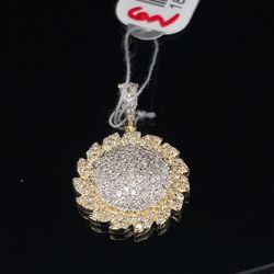 10KT Yellow Gold Diamond Pendant 2.30g .63CTW 183480/4