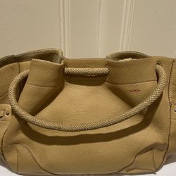Cole Haan Beige Leather Satchel 