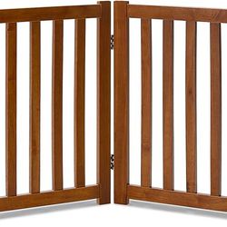 LZRS Solid Hardwood Free Standing Safety Gate