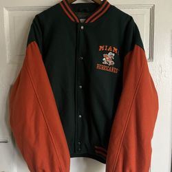 Logo Athletic Miami Hurricanes Wool Jacket XL