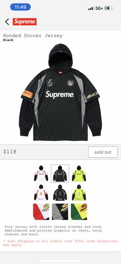 Supreme Hooded Soccer Jersey for Sale in Long Beach, CA - OfferUp