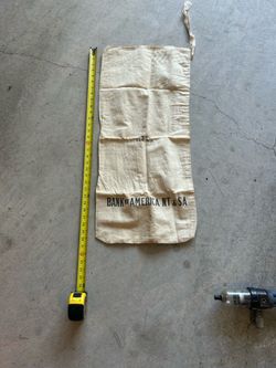 Vintage Bank of America Canvas Deposit Bag - Unused