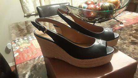 Brand new coach wedge shoes color navy