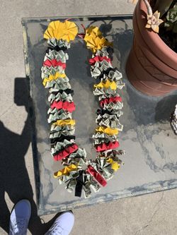 Graduation money lei