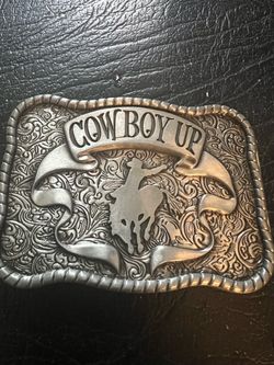 Cowboy Up Western Belt Buckle