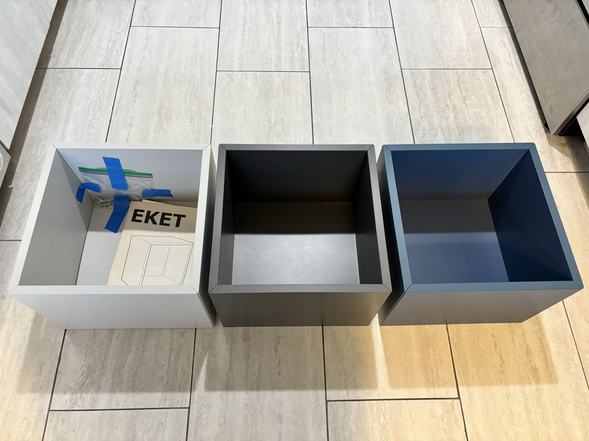 3 cube shelves
