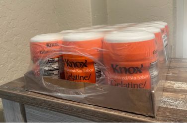 KNOX UNFLAVORED GELATIN 12  / 16oz canisters