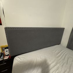 Gray Queen Bed frame 